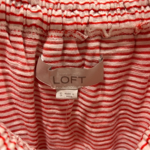 Loft Off The Shoulder Stripe Boho Dress Small NWT - Picture 6 of 8